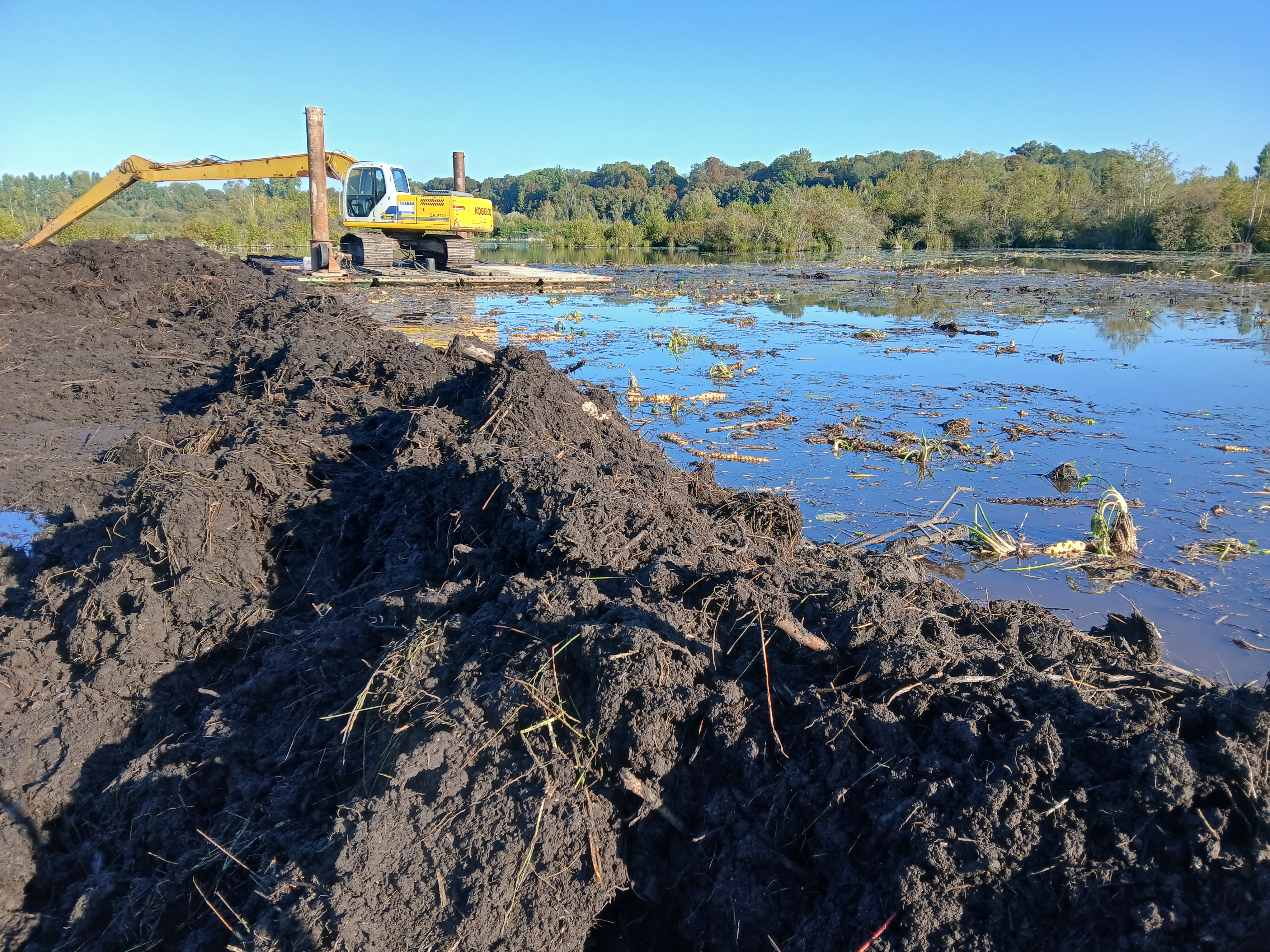 Travaux de restauration de la tourbière du Grand Marais communal de Belloy-sur-Somme